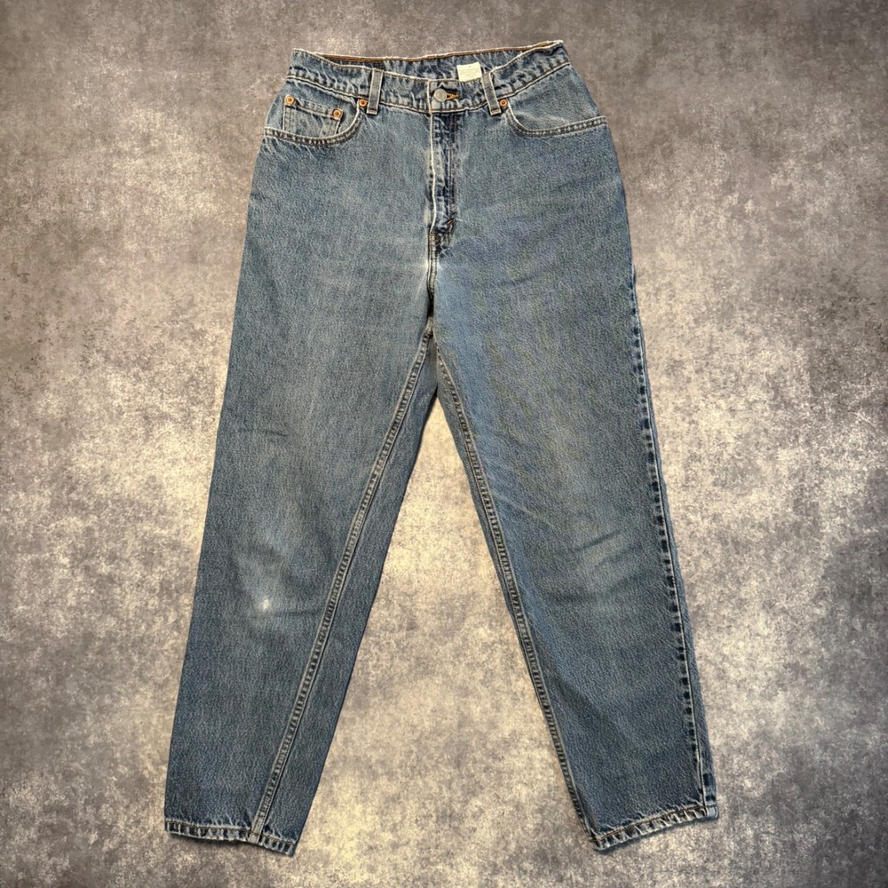 Vtg 90s Levi's 550 High Waisted Jeans Women's 10 Reg S Tapered Medium Wash 1998